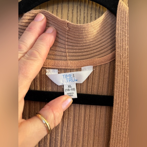 Time and Tru duster length open cardigan - Picture 3 of 6